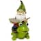 Santa's Workshop 9" Solar Powered Gnome on Frog